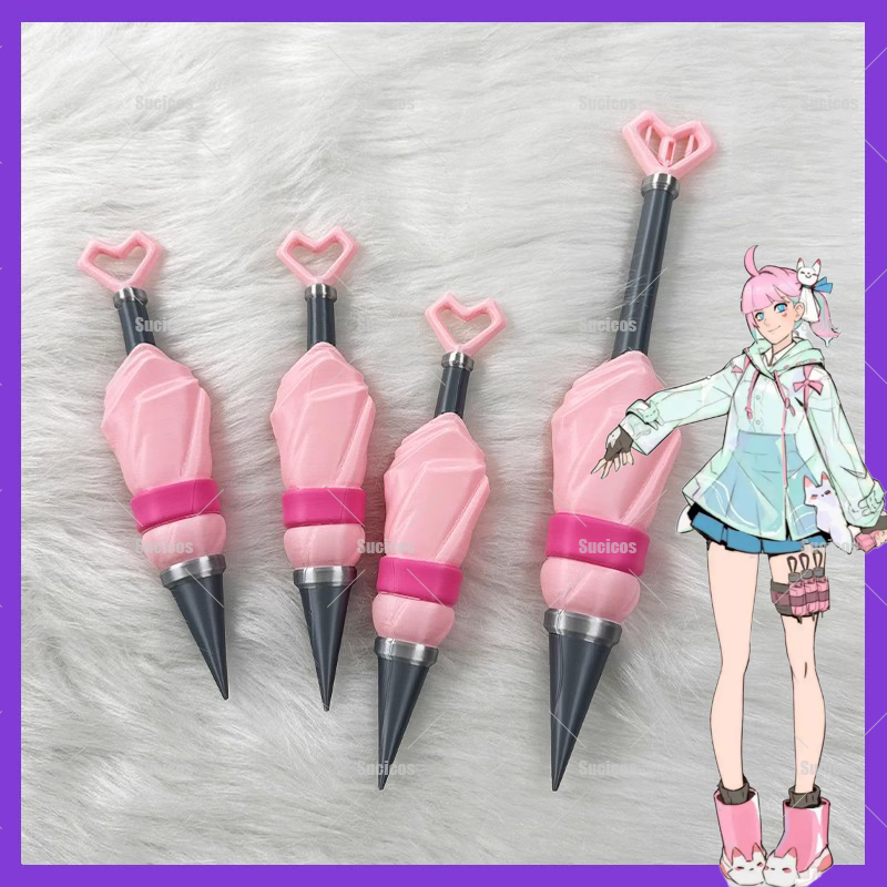 Cosplay Prop Foam - 2025 Game Kiriko Kunai Cosplay Pink