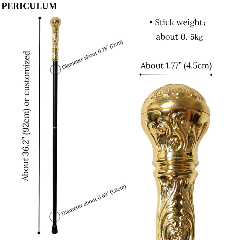 Shiny Gold Alloy Victorian Wal - Detachable Cosplay Prop review and price