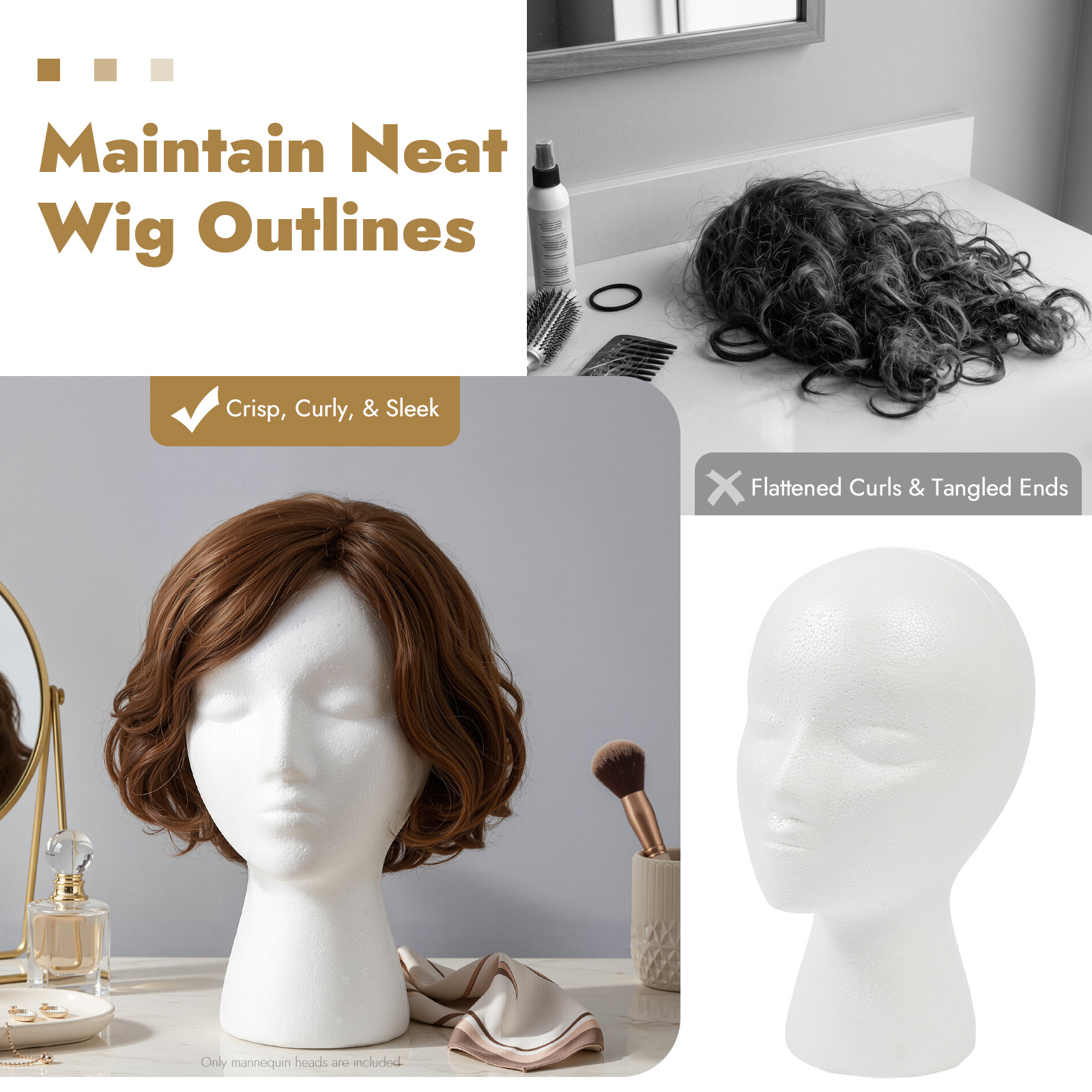 12 Pack EPS Foam Mannequin Hea - Cosplay Prop Foam review and price