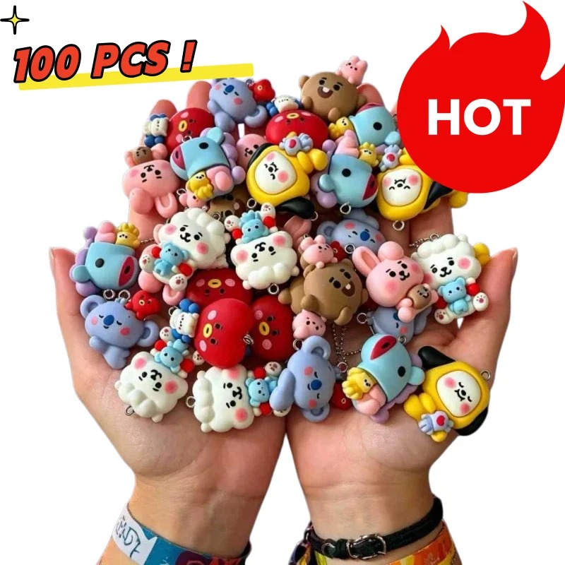 7pcs BT21 Resin Cartoon Charm  - Cosplay Prop Diy review and price