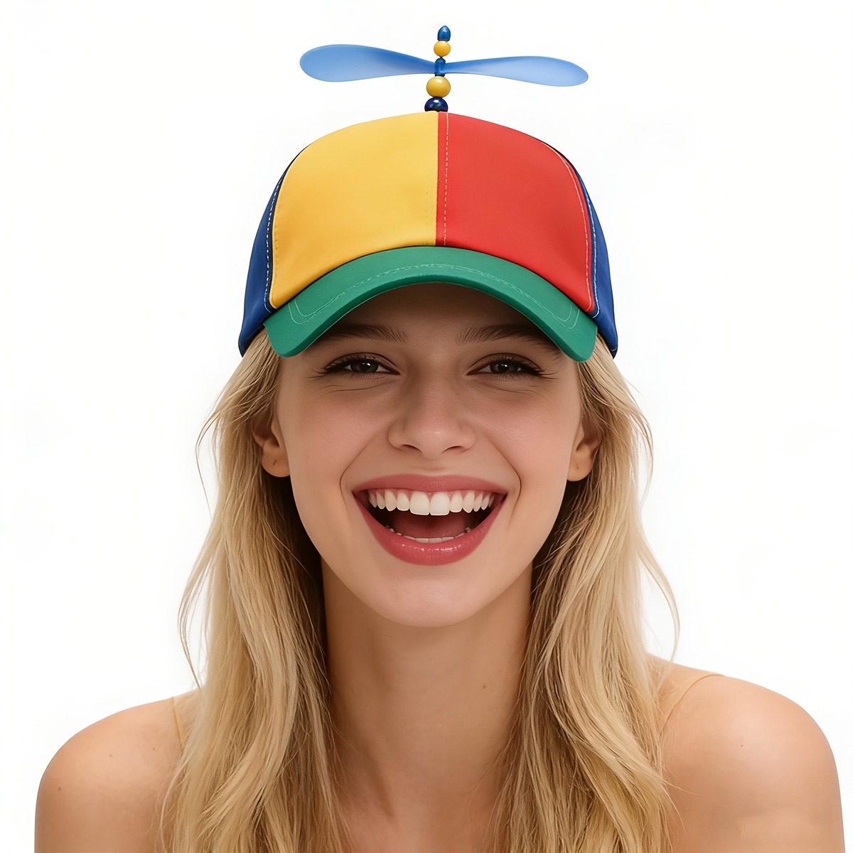 Funny Multicolor Propeller Hat - Ekko Cosplay Prop review and price